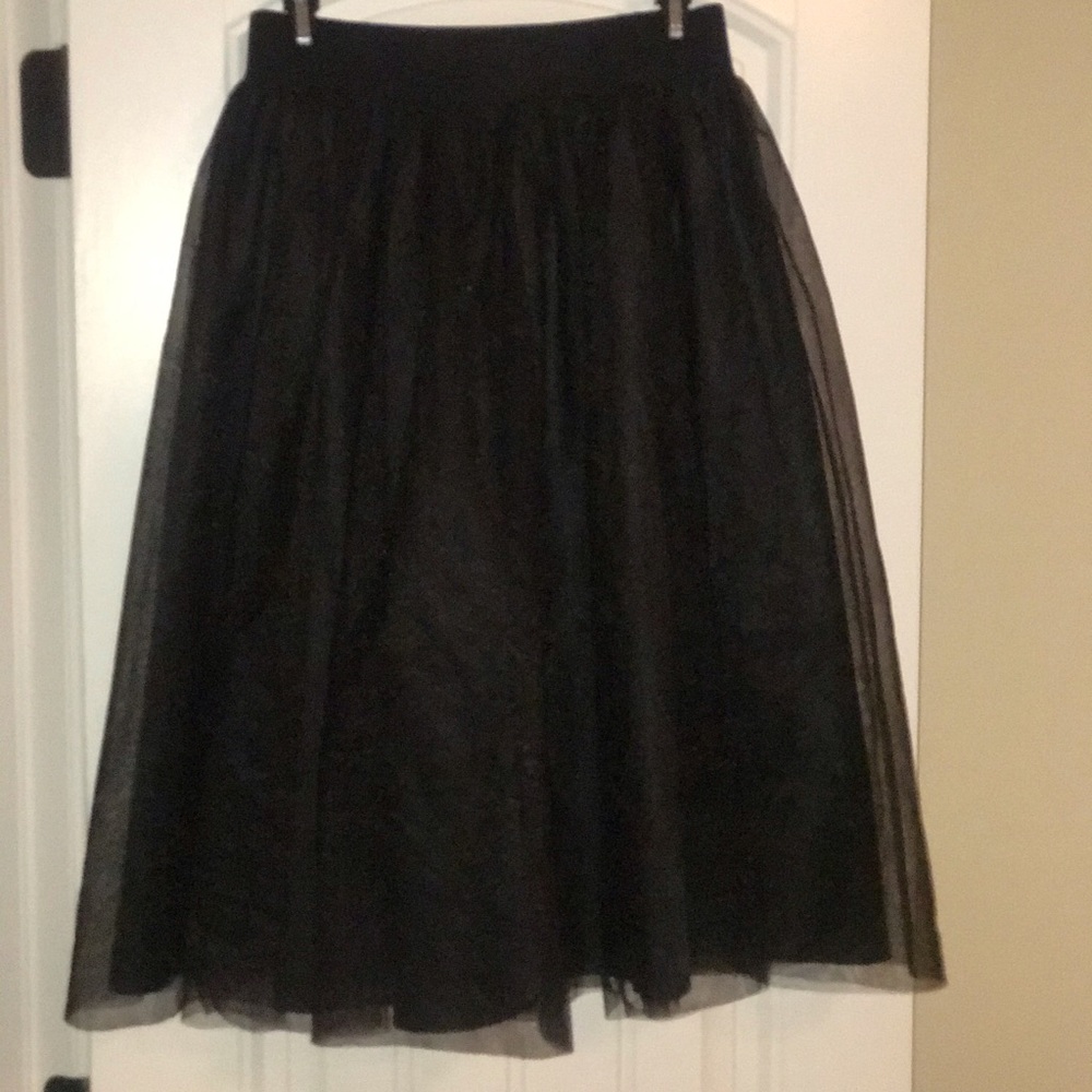 Tulle Midi Skirt